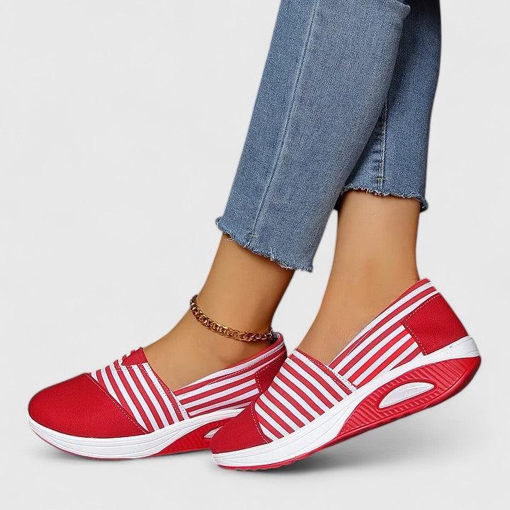 Zapatillas Ortopédicas Slip-On de Calce Ancho 'Olive'