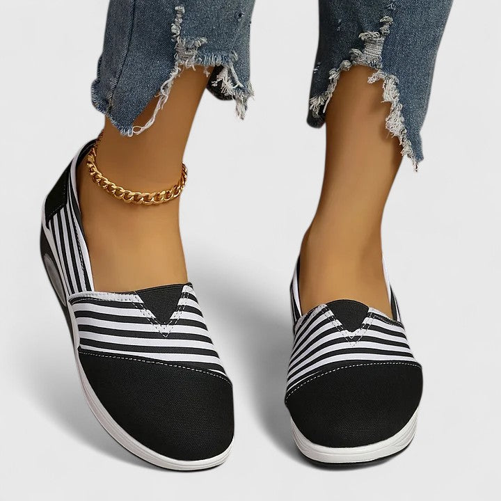Zapatillas Ortopédicas Slip-On de Calce Ancho 'Olive'