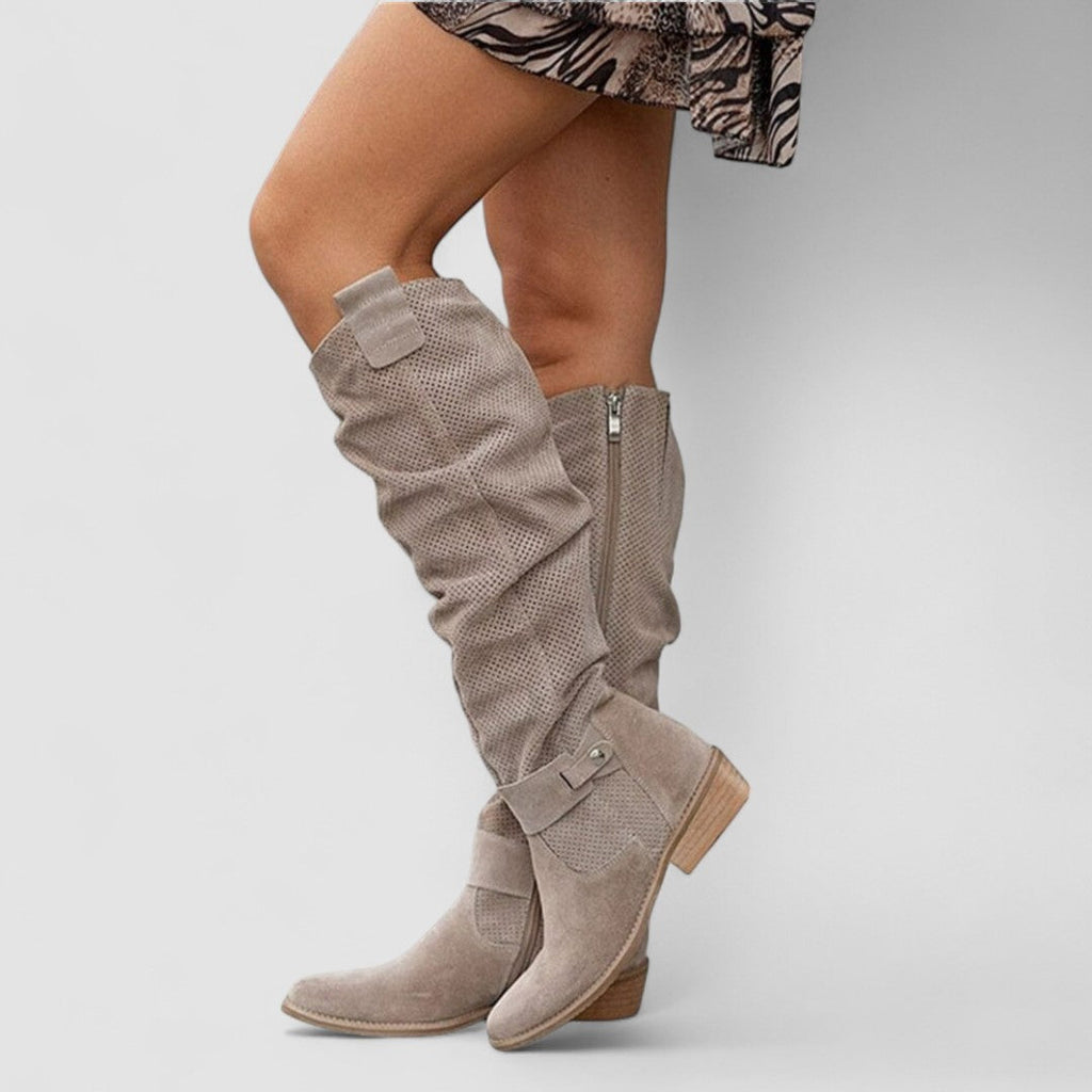 Slouch Western Knee Botas Georgiana