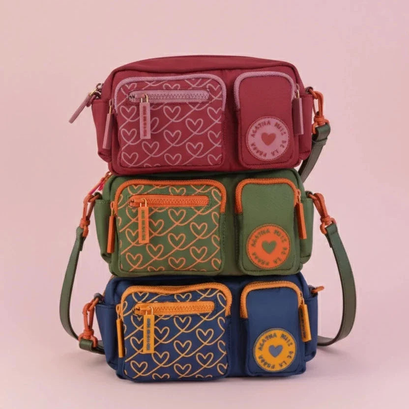 Bandolera Multibolsillos Piel Soft