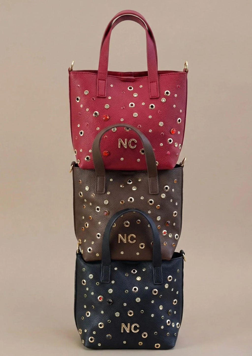 Bolso Mini Tote cristales