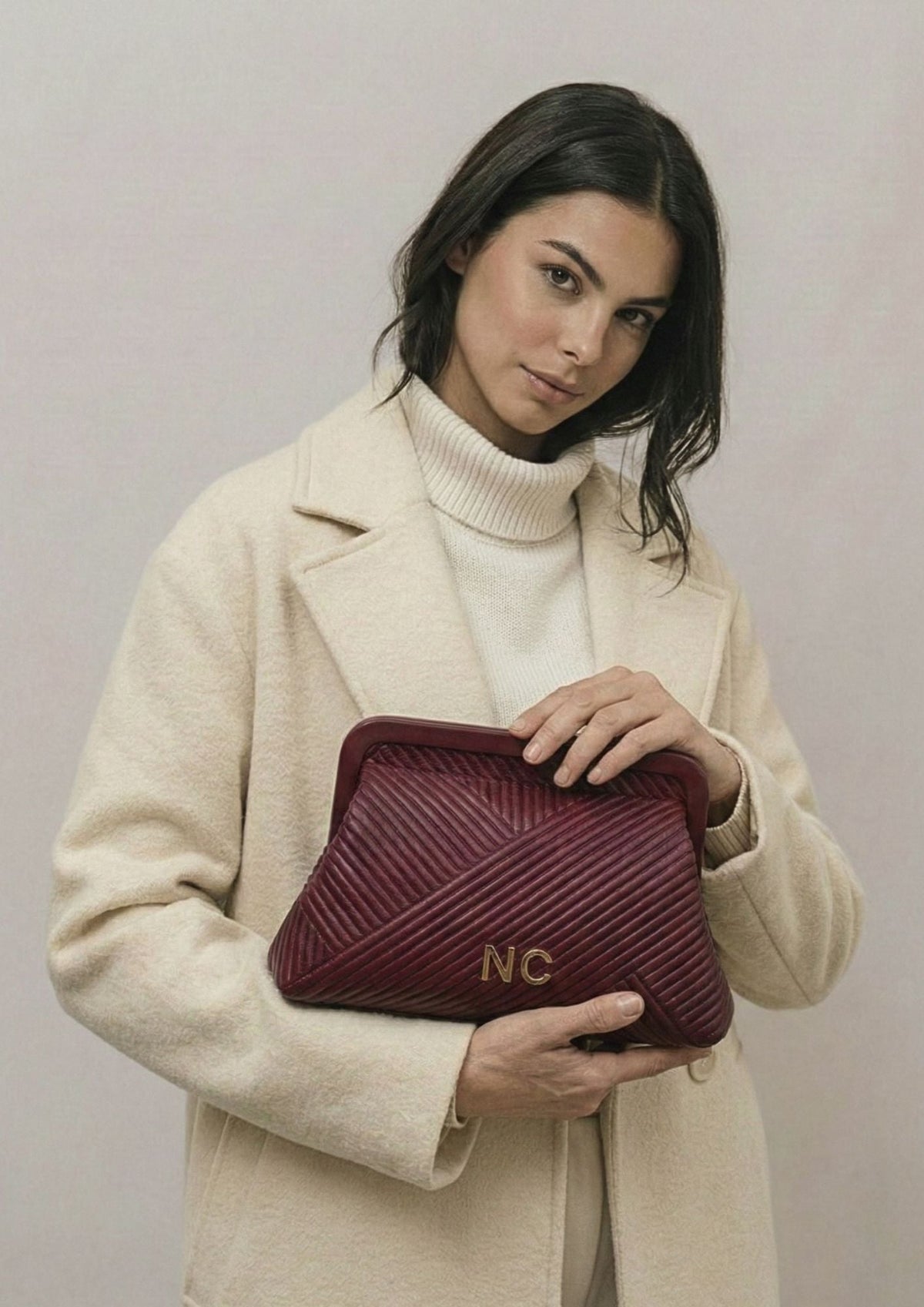 Bolso de mano – Clutch Boquilla Plisado