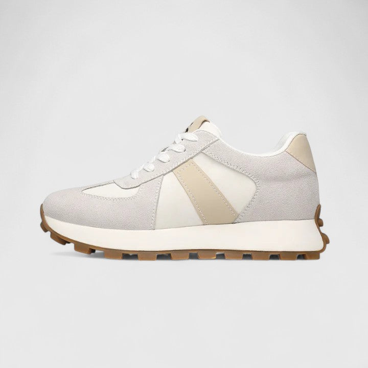 Zapatillas Bicolor en Piel Suave Evelyn