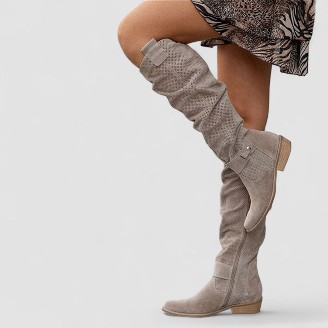 Slouch Western Knee Botas Georgiana