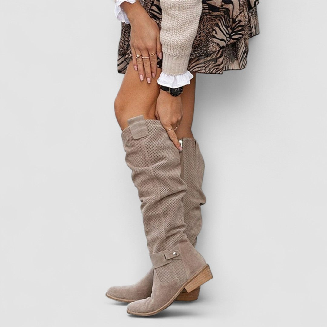 Slouch Western Knee Botas Georgiana