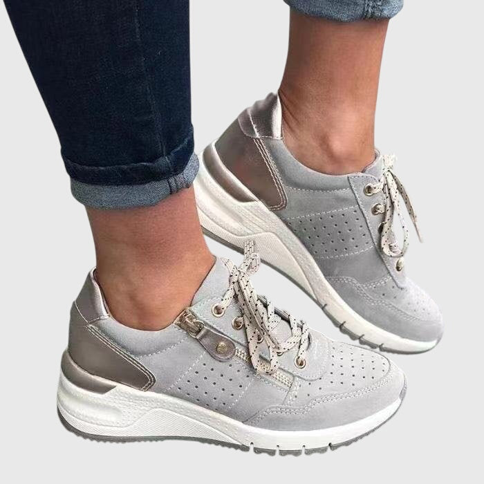 Zapatillas en Ante Suave Bicolor Hilda