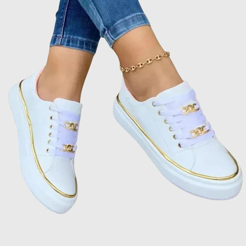 Zapatillas con Plataforma y Cadena Dorada 'Estelle'