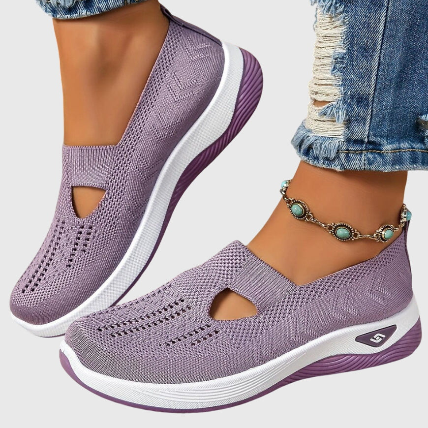 Zapatillas Ergonómicas Transpirables de Calce Ancho Enid