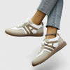 Zapatillas Bicolor en Piel con Paneles 'Audrey'