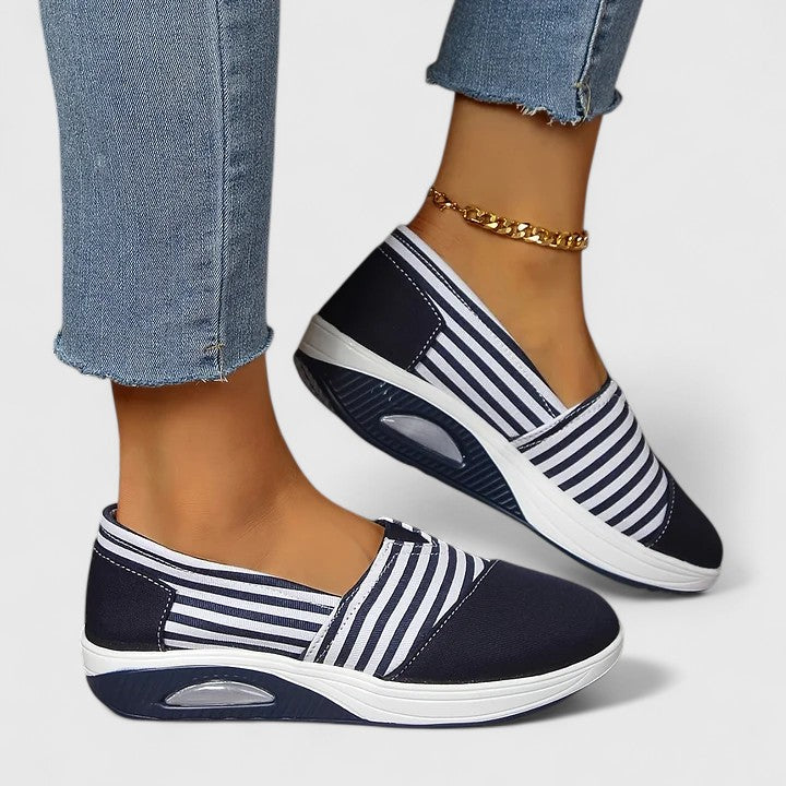 Zapatillas Ortopédicas Slip-On de Calce Ancho 'Olive'