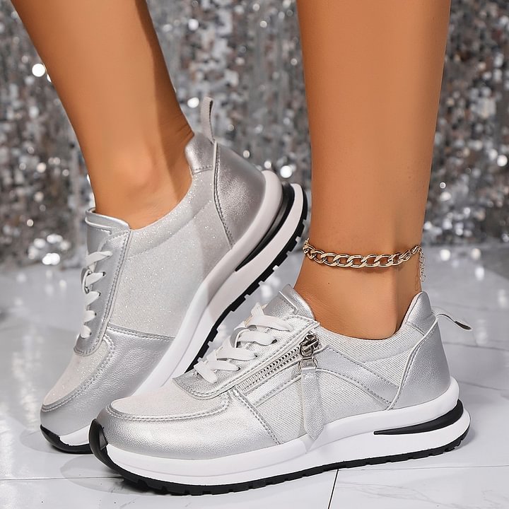 Zapatillas con Acabado Metalizado 'Marjorie'