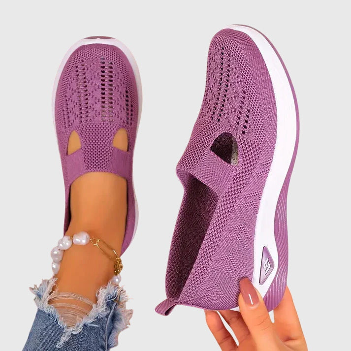 Zapatillas Ergonómicas Transpirables de Calce Ancho Enid