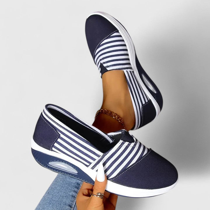 Zapatillas Ortopédicas Slip-On de Calce Ancho 'Olive'