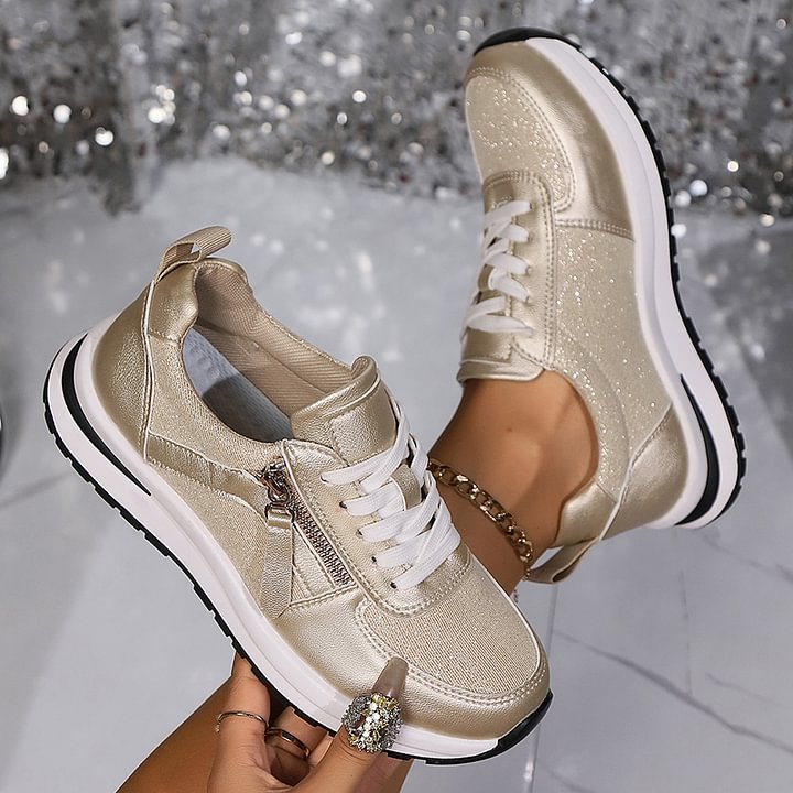 Zapatillas con Acabado Metalizado 'Marjorie'