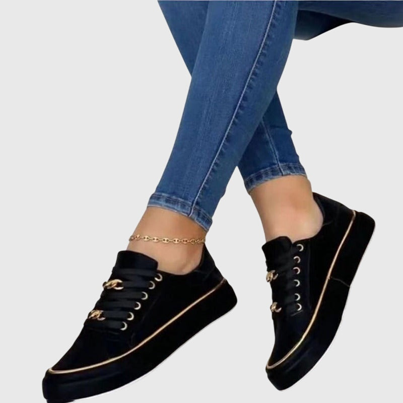 Zapatillas con Plataforma y Cadena Dorada 'Estelle'