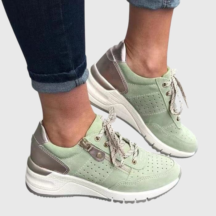 Zapatillas en Ante Suave Bicolor Hilda