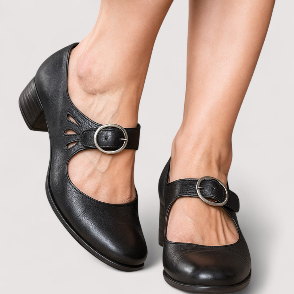 Zapatos Mary Jane Tacón Cuadrado Clara