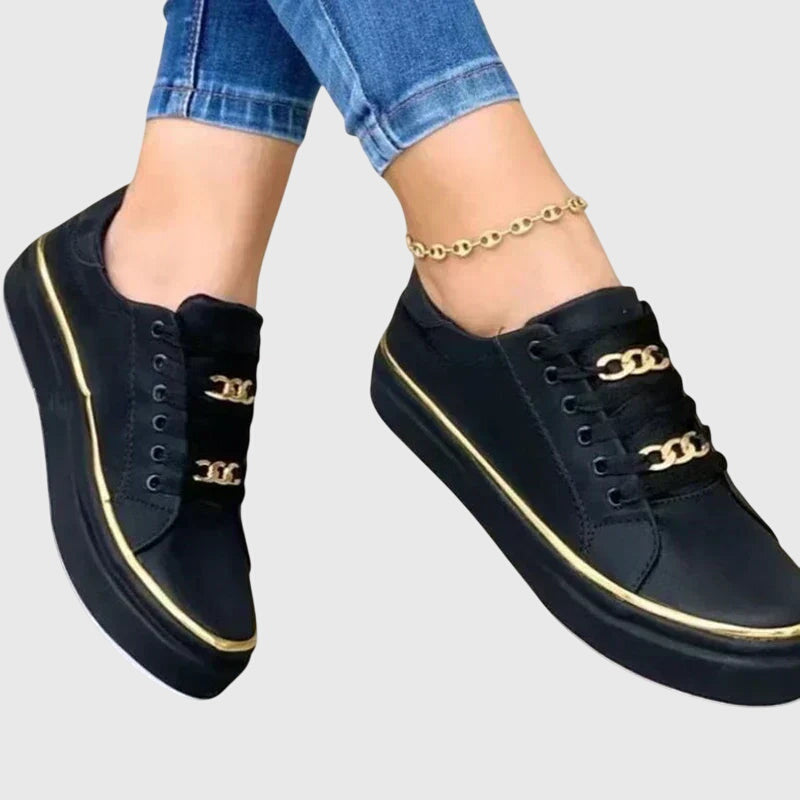 Zapatillas con Plataforma y Cadena Dorada 'Estelle'