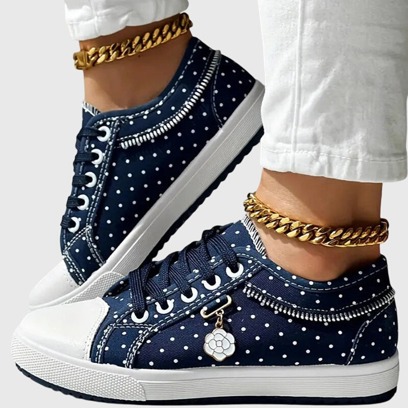 Zapatillas de Denim con Detalle de Encaje 'Elsie'