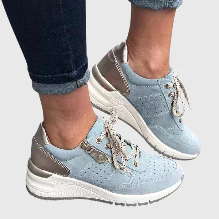 Zapatillas en Ante Suave Bicolor Hilda