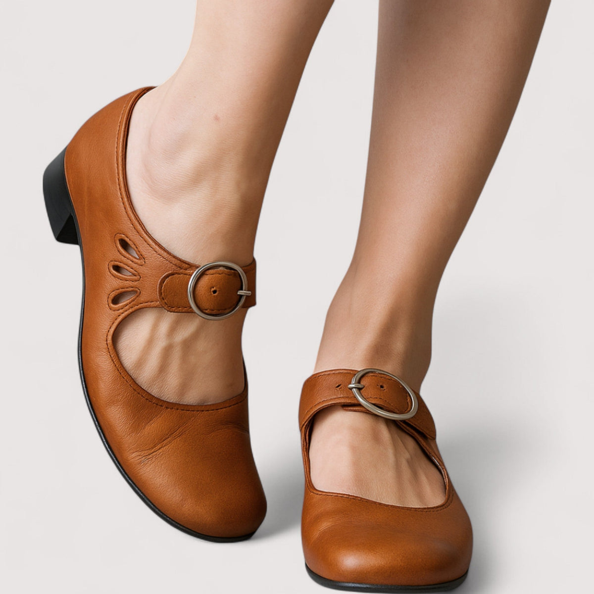 Zapatos Mary Jane Tacón Cuadrado Clara