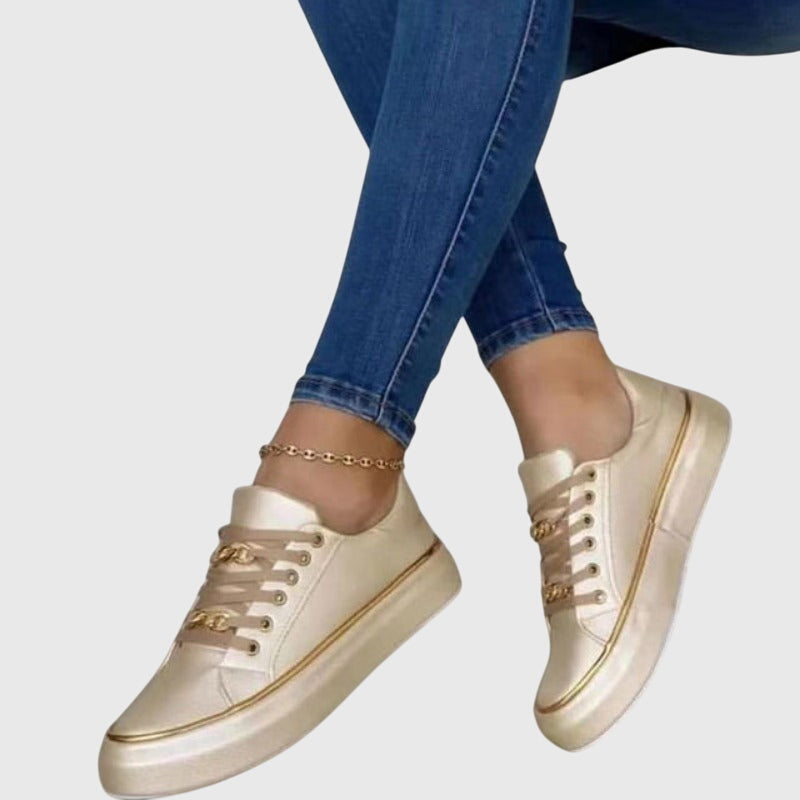 Zapatillas con Plataforma y Cadena Dorada 'Estelle'