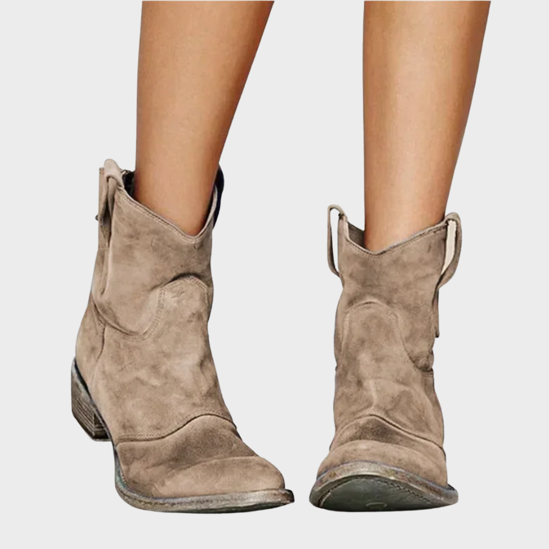 Botines de Ante Estilo Western Hazel