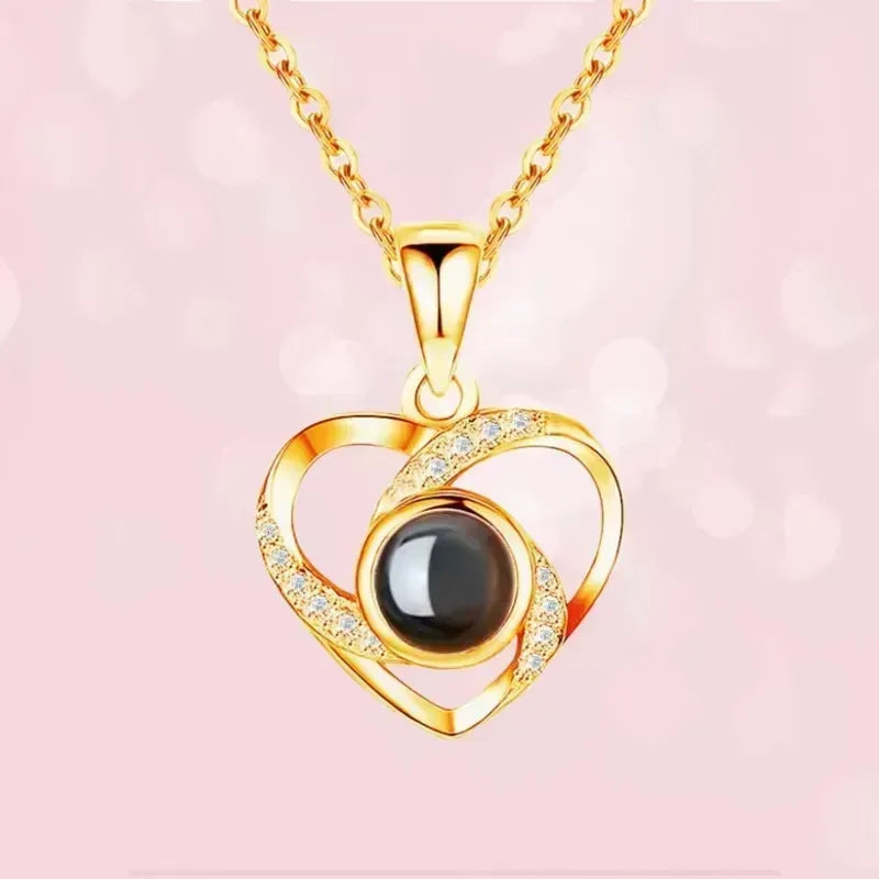 Colgante Corazón del Amor con Circonitas en Plata 925