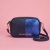 Bandolera Bimaterial Piel y Ante Chic