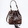 Bolso Bombonera Leopardo Efecto Potro