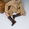 Botas Altas de Cuero My Good Vibes · Chocolate