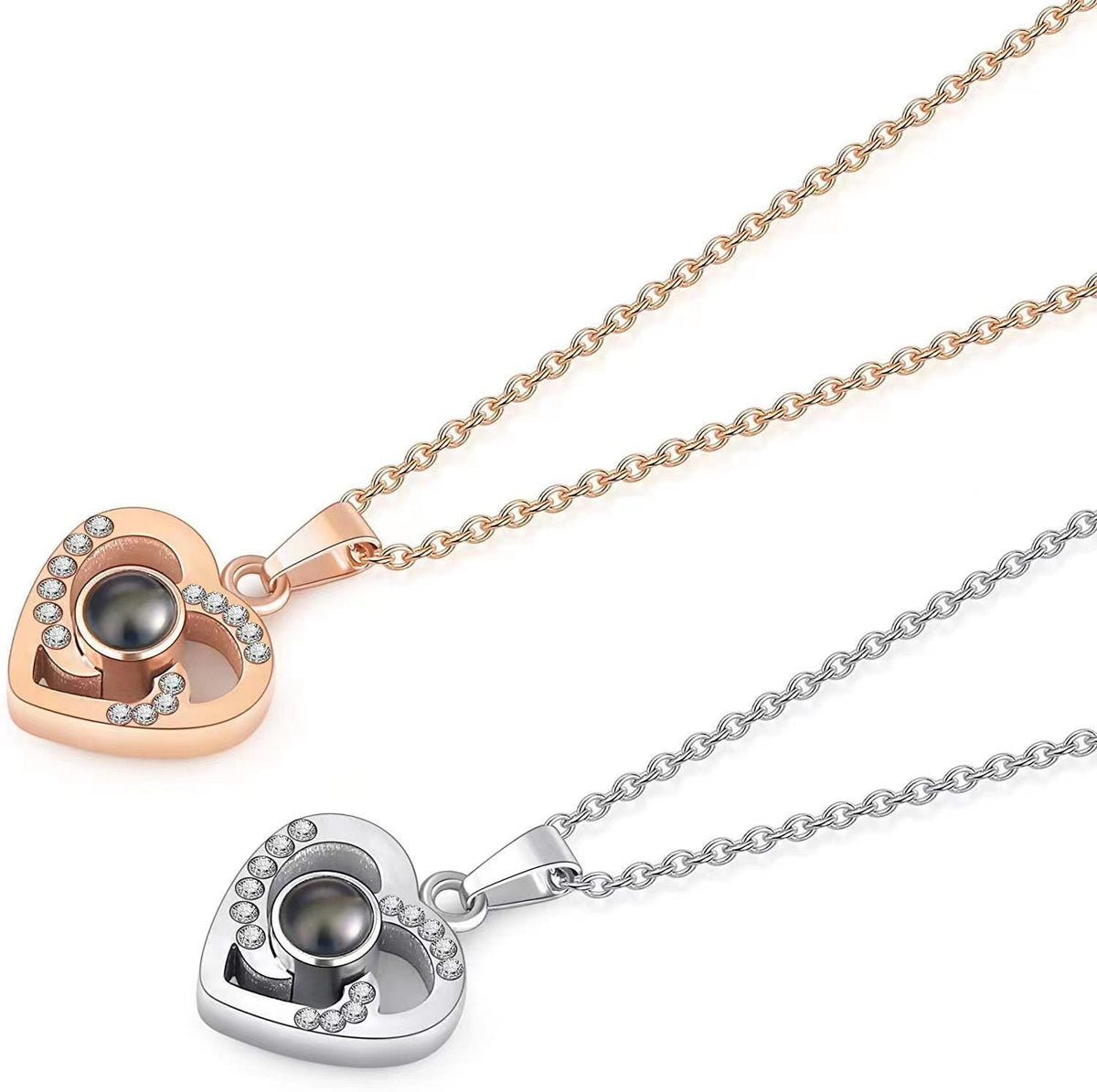 Colgante Corazón del Amor con Circonitas en Plata 925