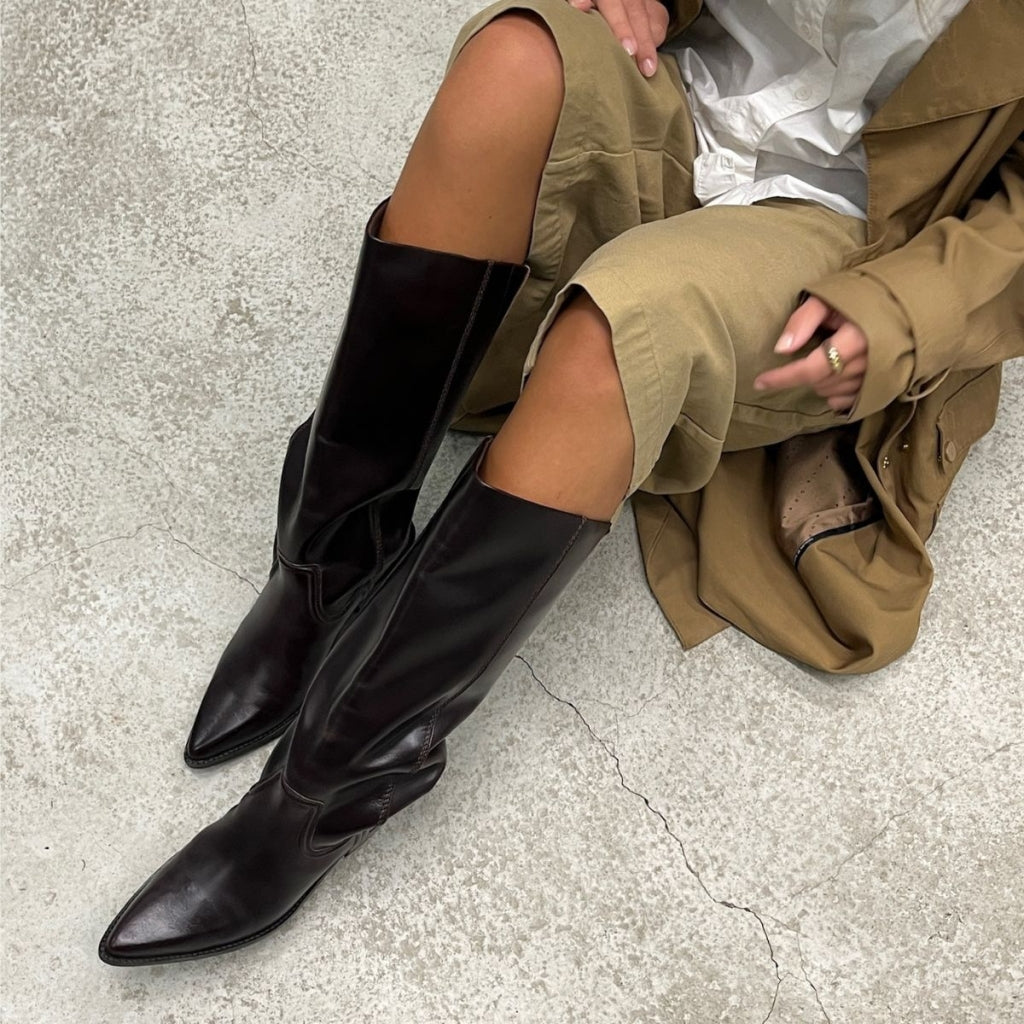 Botas de Montar Poke L · Cuero Marrón