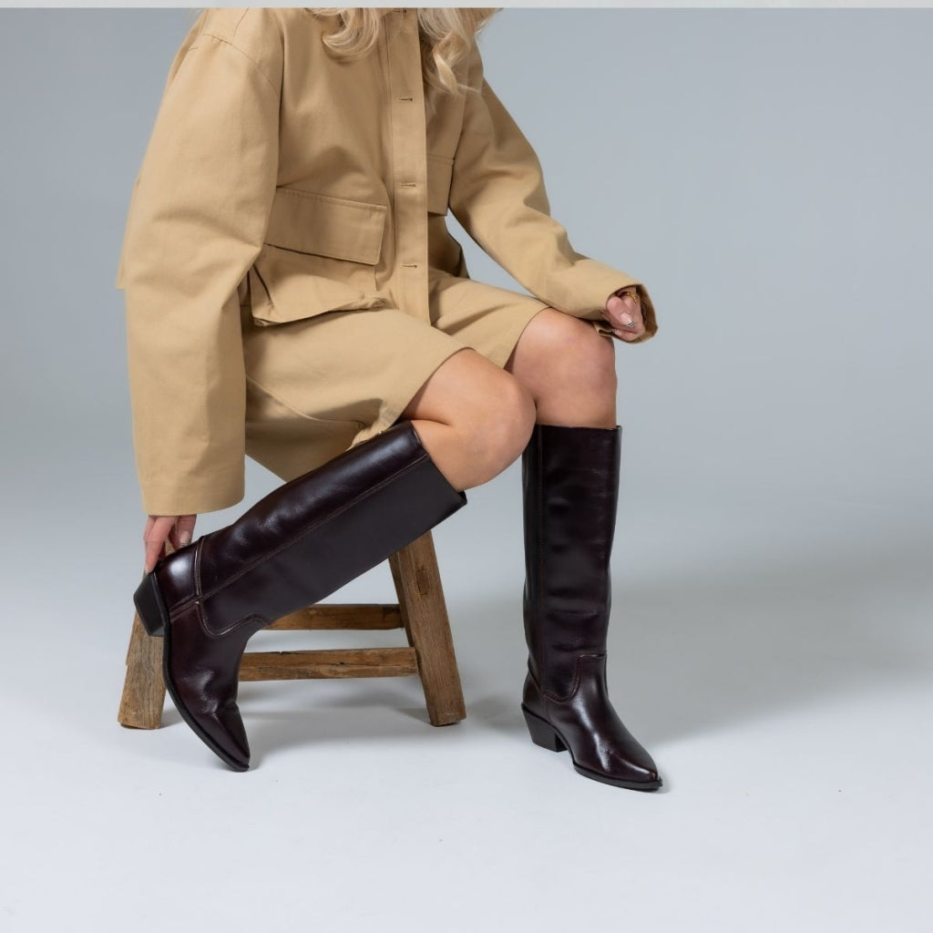 Botas de Montar Poke L · Cuero Marrón