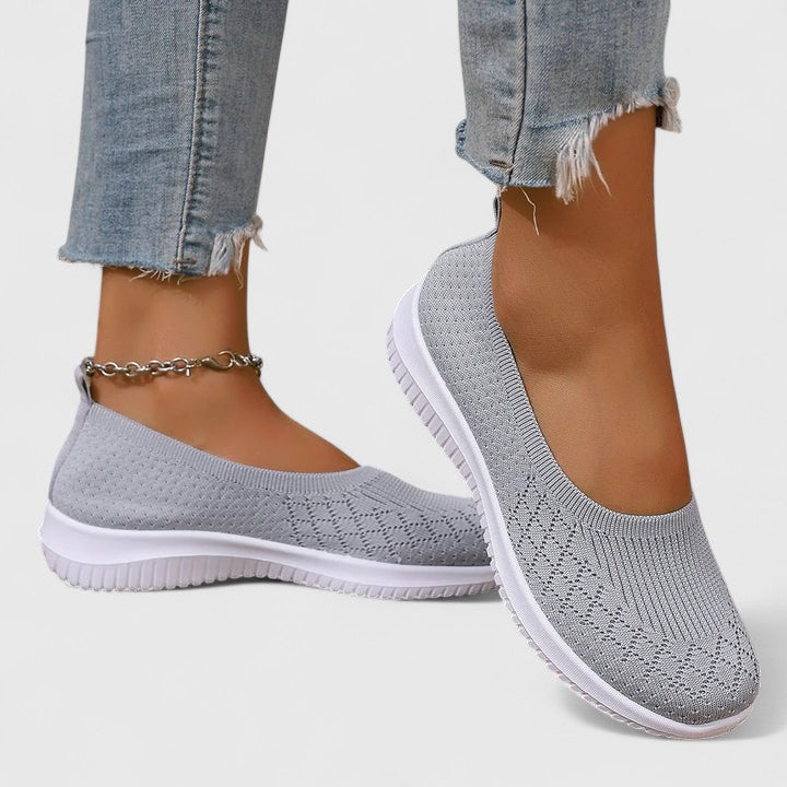 Mocasines de Punto Transpirable Calce Ancho Mabel