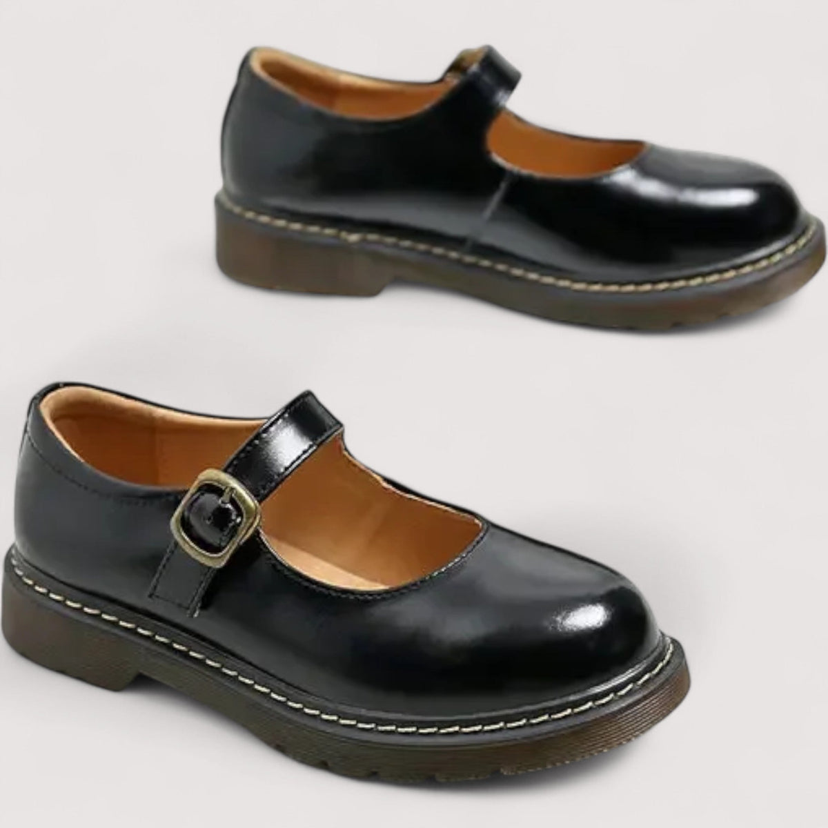 Zapatos Mary Jane en Acabado Charol Edith