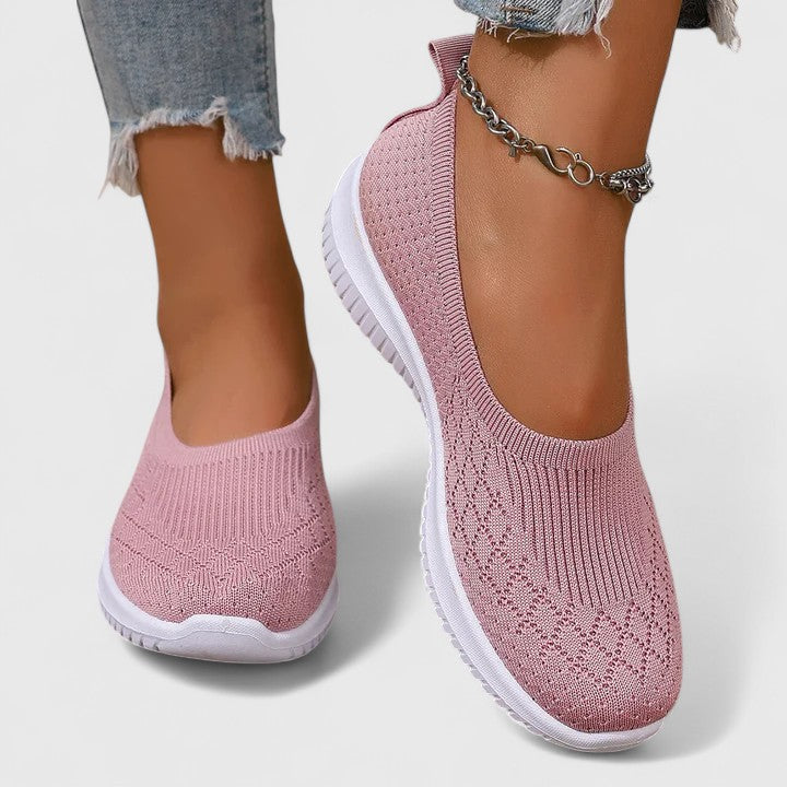 Mocasines de Punto Transpirable Calce Ancho Mabel