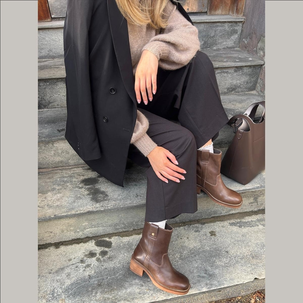 Botines Bicolor Say More · Cuero y Camel