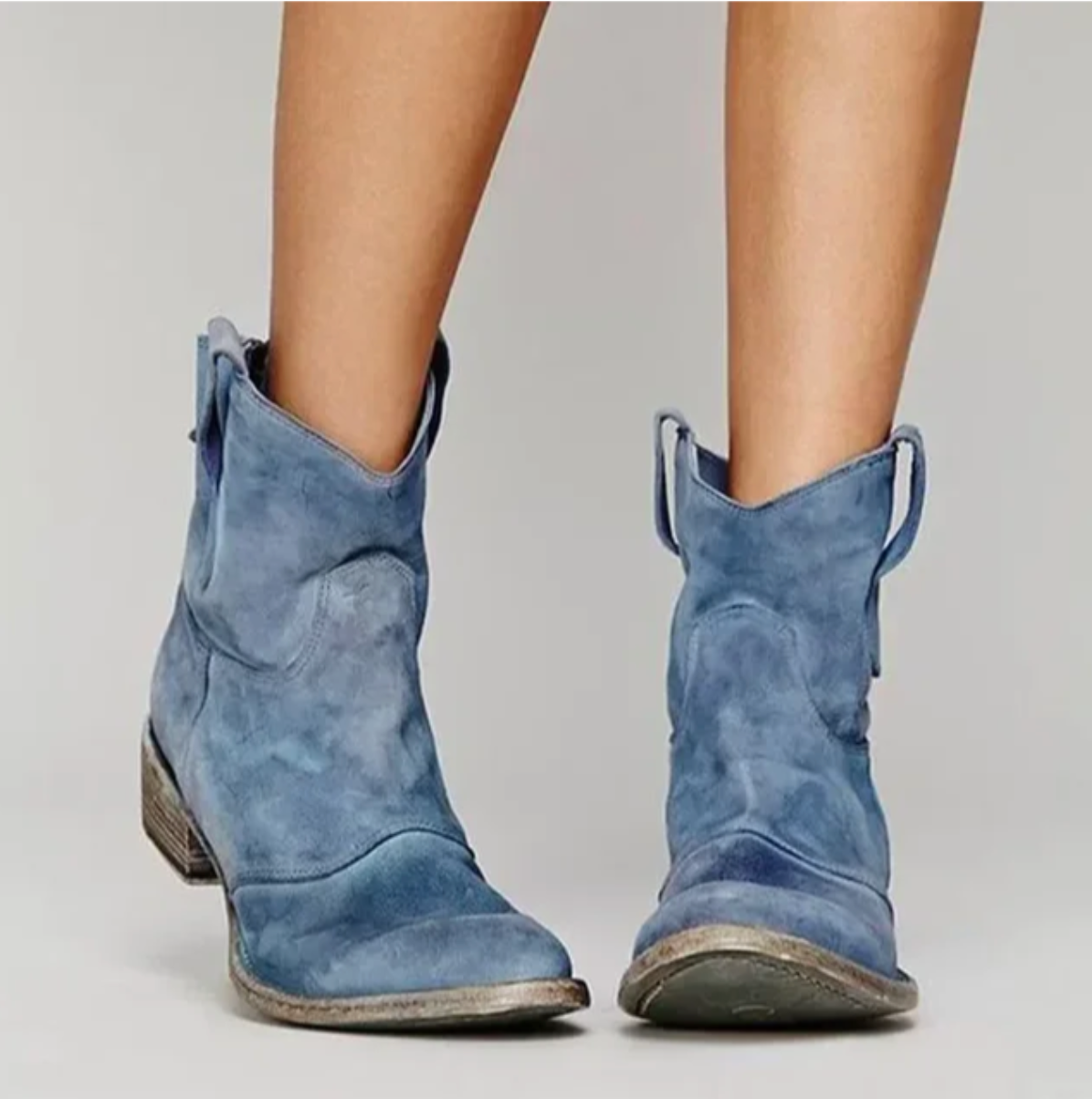 Botines de Ante Estilo Western Hazel