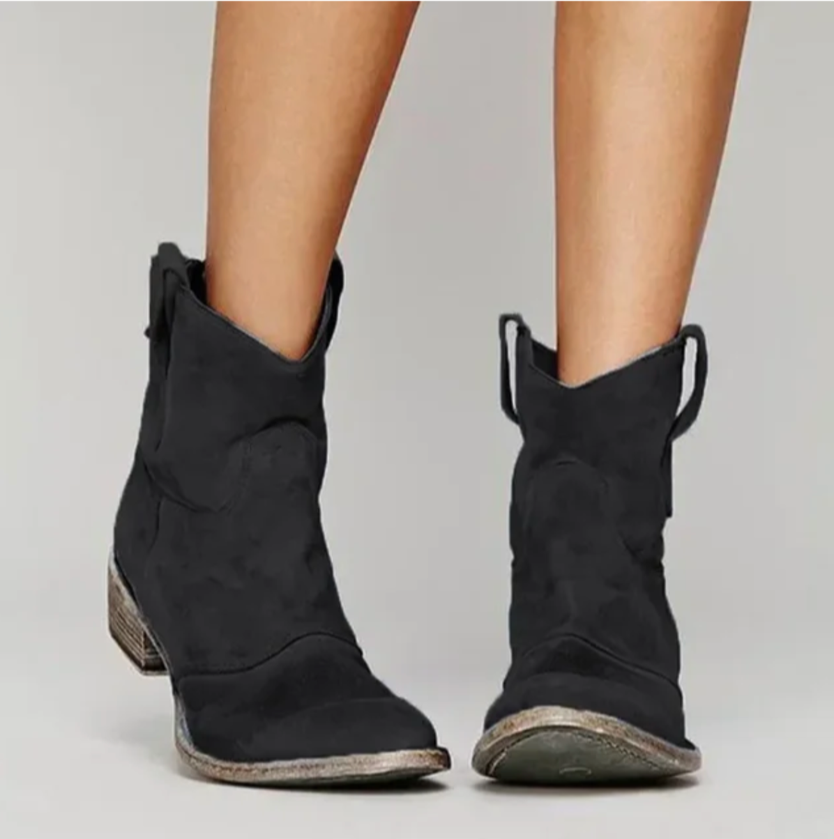 Botines de Ante Estilo Western Hazel