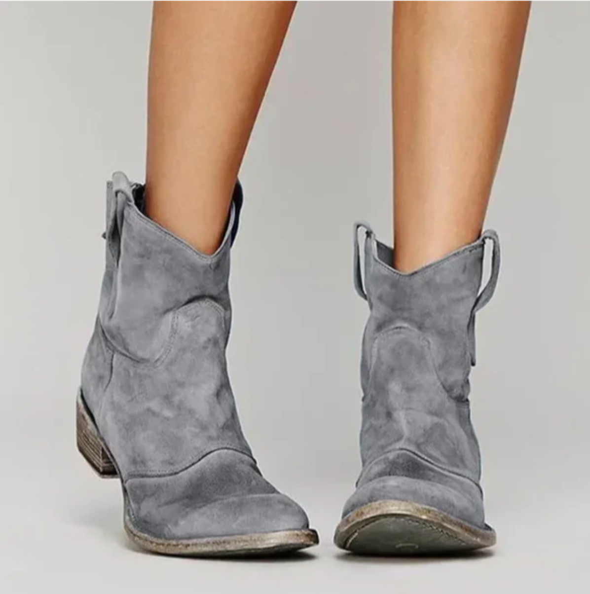 Botines de Ante Estilo Western Hazel