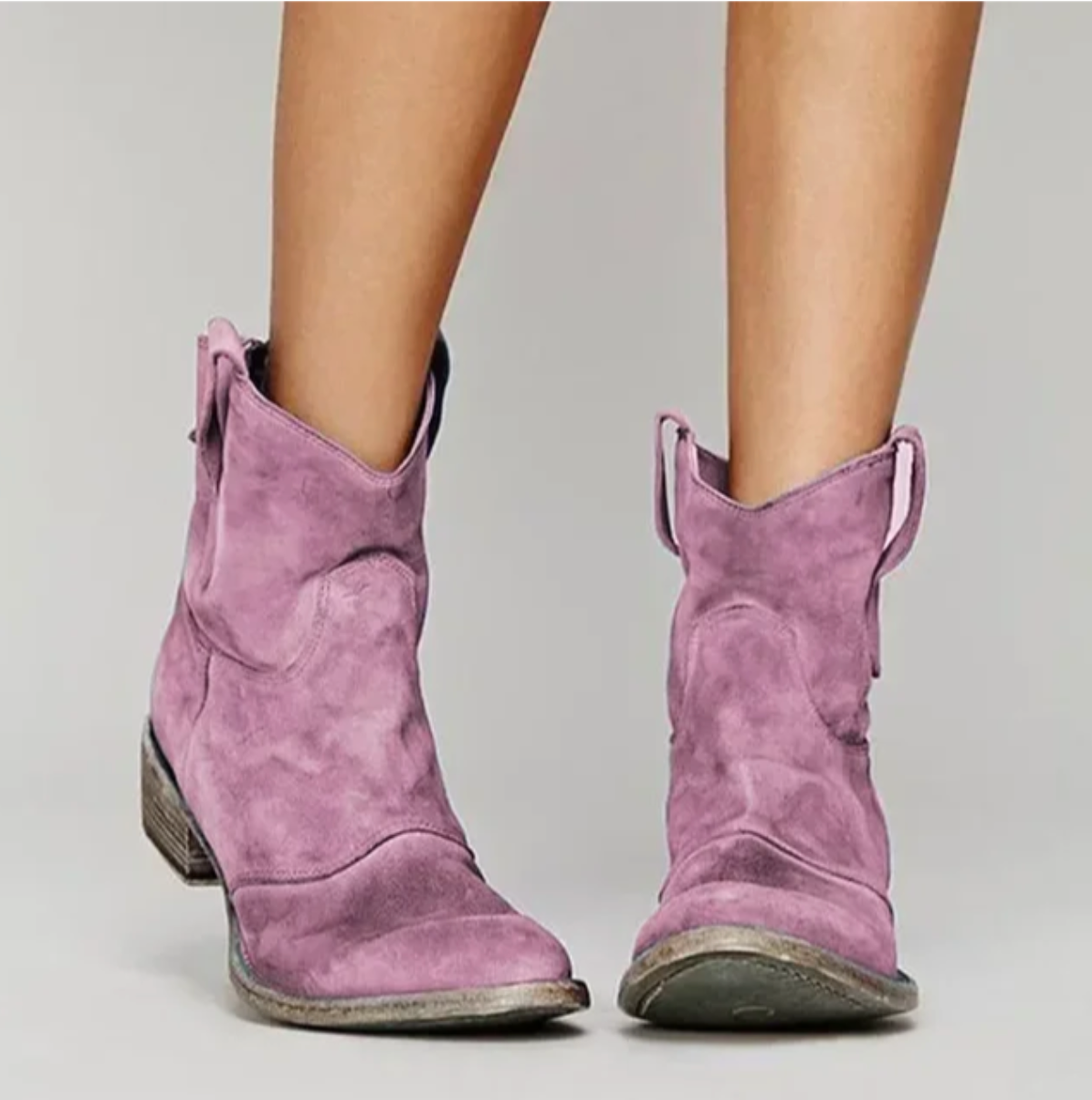 Botines de Ante Estilo Western Hazel