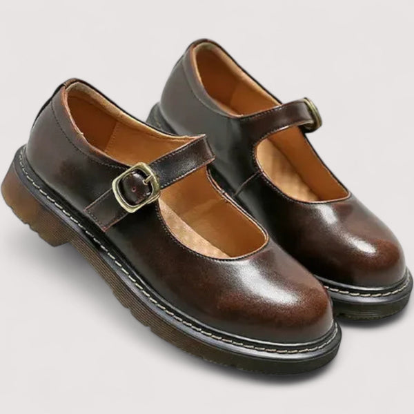 Zapatos Mary Jane en Piel Suave Harriet