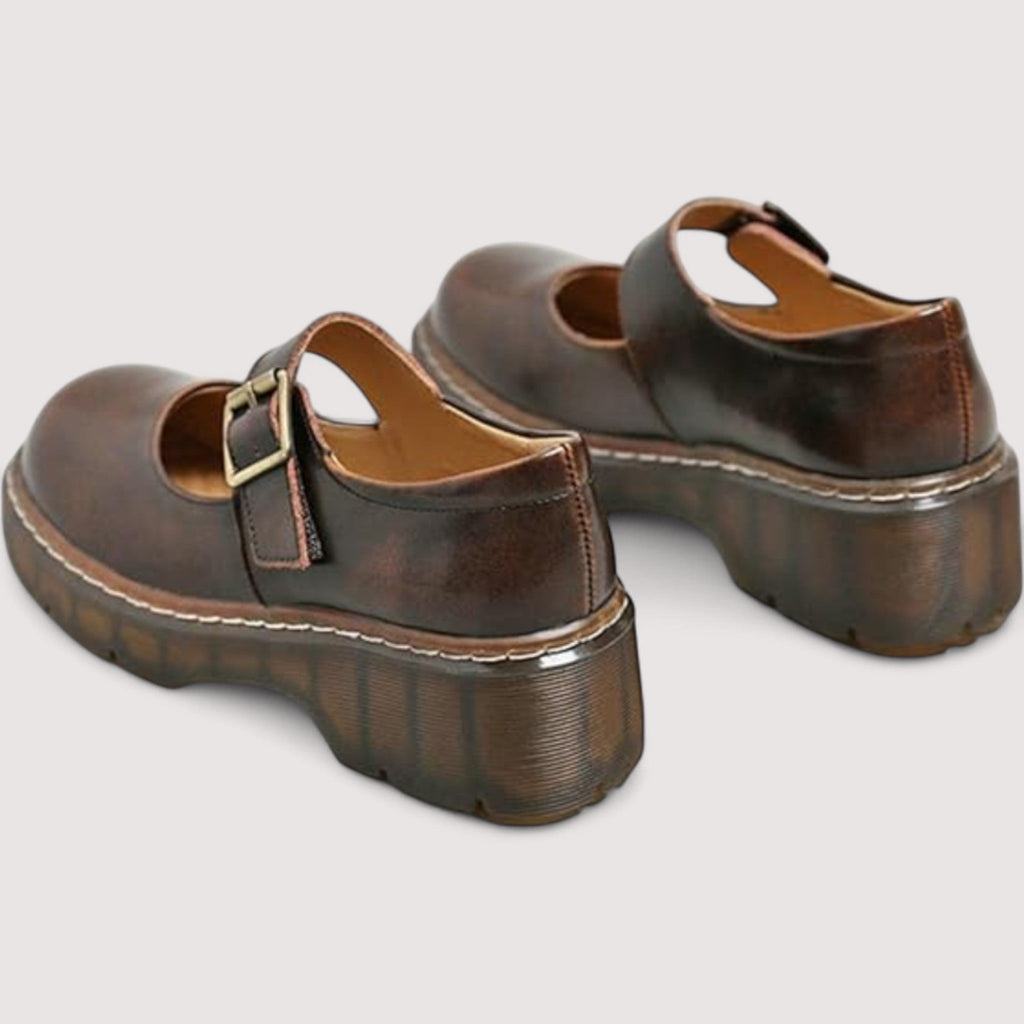 Zapatos Mary Jane en Piel Suave Harriet
