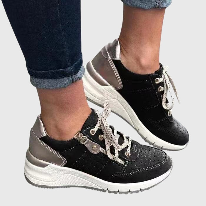 Zapatillas en Ante Suave Bicolor Hilda