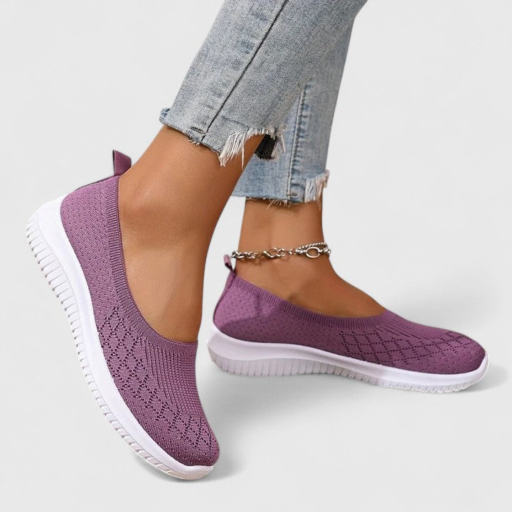 Mocasines de Punto Transpirable Calce Ancho Mabel