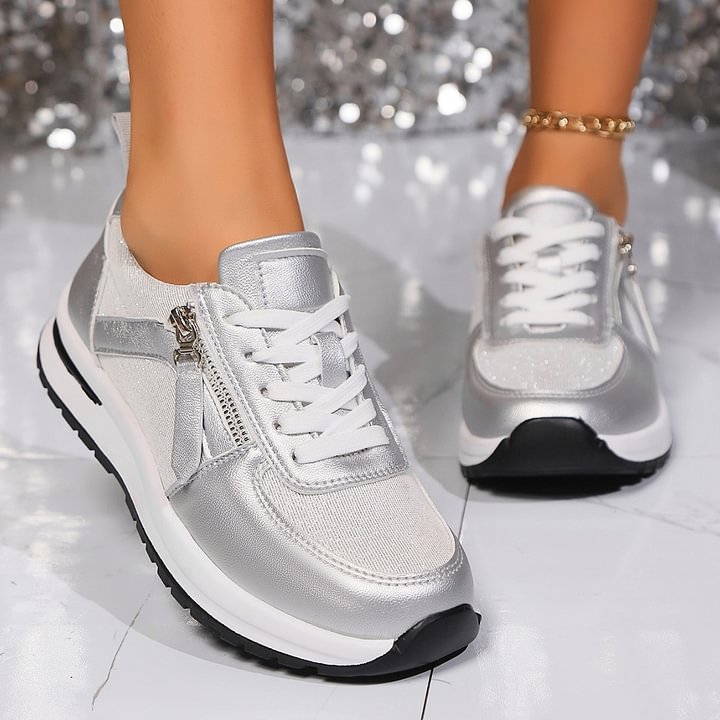 Zapatillas con Acabado Metalizado 'Marjorie'