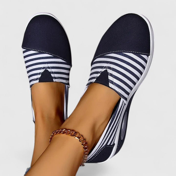 Zapatillas Ortopédicas Slip-On de Calce Ancho 'Olive'