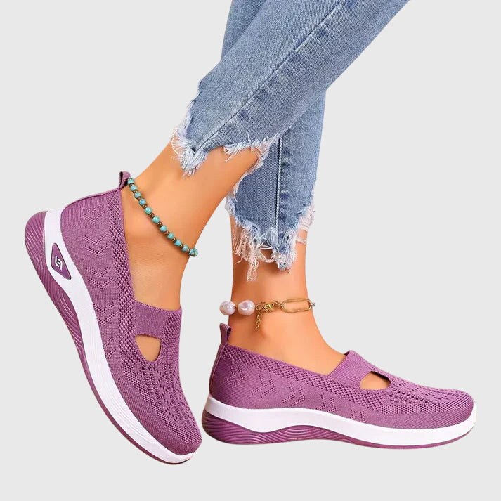 Zapatillas Ergonómicas Transpirables de Calce Ancho Enid