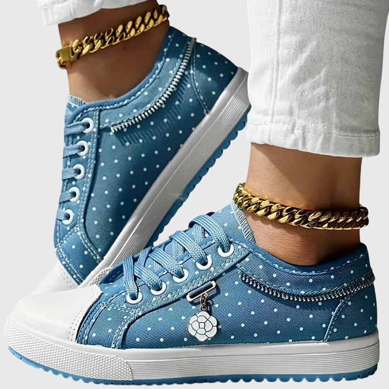 Zapatillas de Denim con Detalle de Encaje 'Elsie'